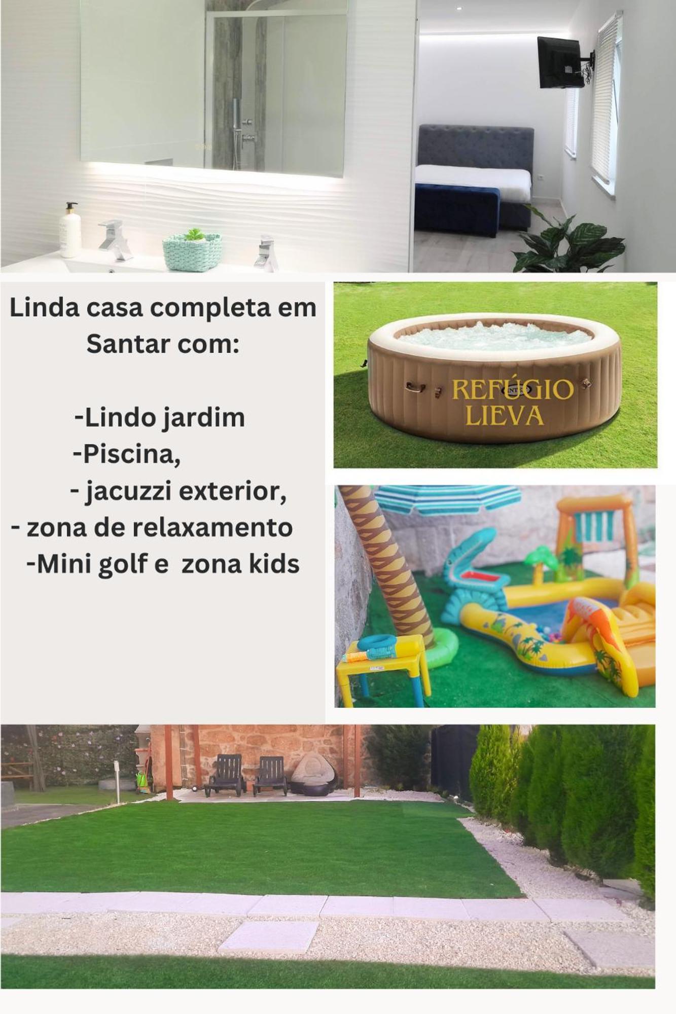 Casa Incrivel Refugio Lieva ,Piscina , Jacuzzi Exterior E Zona Kids Apartamento Nelas Exterior foto